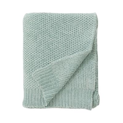 China Anti-Pull Chenille Towel Knitted New Chenille Blanket Four Fringe Air Conditioning Blanket Sofa Knitting Lazy Blanket for sale