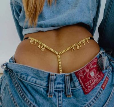 China T-String Bikini Beach Waist Rhinestone Horoscope Sexy Belly Chain Crystal Letter 12 Weight Loss Body Jewelry Available Sexy FASHIONABLE for sale