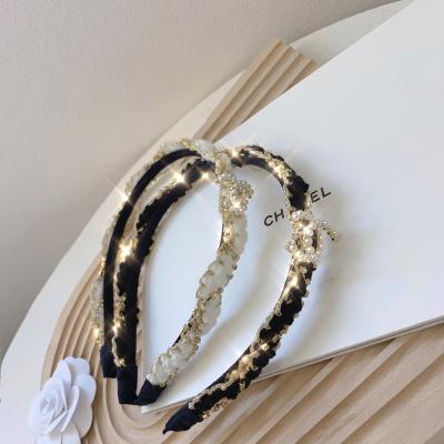 China Hot Selling Japan and Korean Luxury Headband Bling Headband Crystal Rhinestone Headband Resin Stone Style for sale