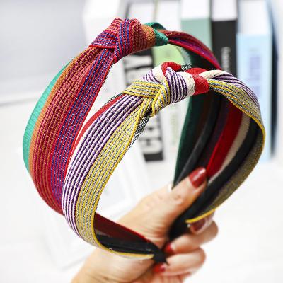 China Colorful Japan knot headband and Korean new style China manufacturer popular microfiber in 2021 for sale