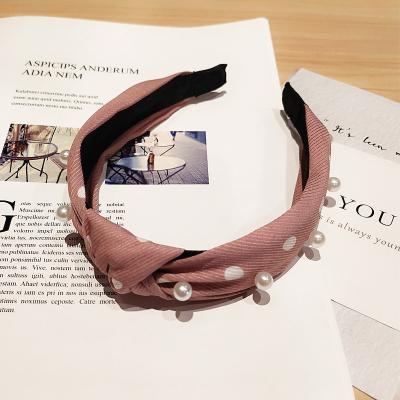 China Fashion Wide Cloth Face Bow Rabbit Ear Accessories Headband Women Headband Women Designer Ladies Hair Accessories for sale