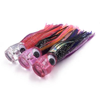 China Acrylic/PVC 6.5inch Cupface Head With Double Octopus Skirts Fishing Lure Tackle Equipment Accessories In Stock for sale