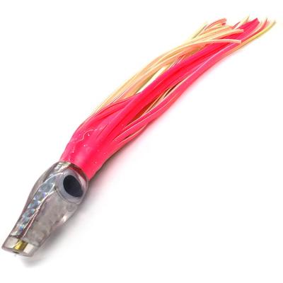 China Resin/PVC Wholesale Cheap 11 Inch Resin Head PVC Octopus Skirt Fishing Wobbly Eyes Lure Saltwater 3D Fishing Tackle for sale