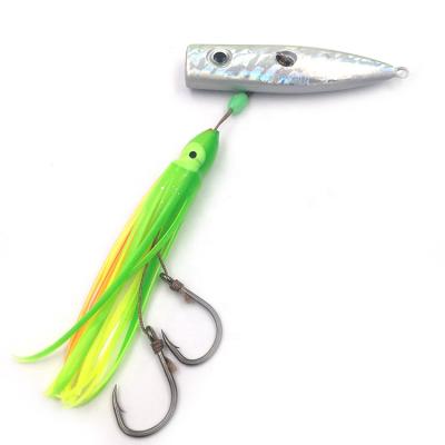 China High Quality Lead/PVC 150g Lead Jig PVC Sea Fishing Tackle Metal Jig Octopus Lure Fishing Tackle Lures for sale