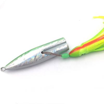 China High Quality Lead/PVC Lead Jig PVC Sea Fishing Tackle Metal Jig Octopus Lure 80g 15cm Fishing Tackle Lures for sale