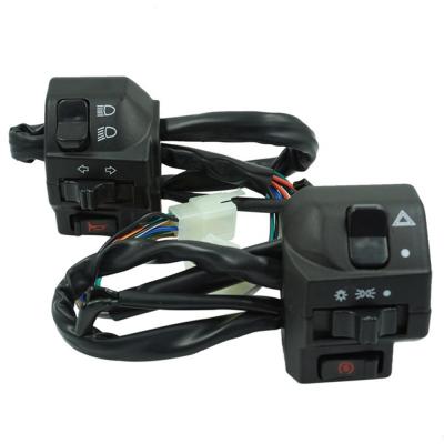 China Custom Headlight Switch Motorcycle Switches Waterproof Parts Motorcycle Handle Switch Assembly Set for sale