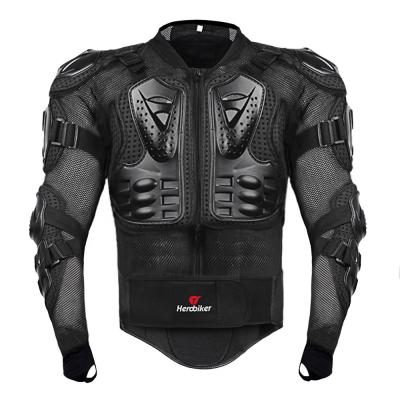 China Breathable S M L XL XXL 3XL 4XL 5XL Full Black Street Motocross ATV Guard Shirt Jacket Motorcycle Body Armor Protector for sale