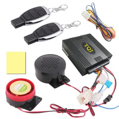 China 125DB 12V Plastic Bike Scooter Vehicles Motorcycle Voice Security Alarm System for sale