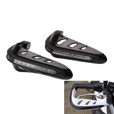 China Best Selling Plastic Motorcycle Hand Guard With LED Turn Signal Indicator Lights for sale