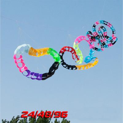 China Free Shipping Nylon Kite Kite Factory Octopus Reel 3d Hawk Show Kite Holes Kite Circles Holes Large Soft Outdoor Toys Hanging Fly kite for sale