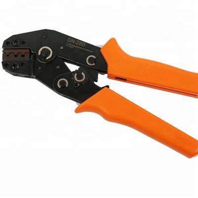 China SN-02B Straight Ratchet Crimp Tool Pliers Used For Labels And Non-Insulated Containers for sale