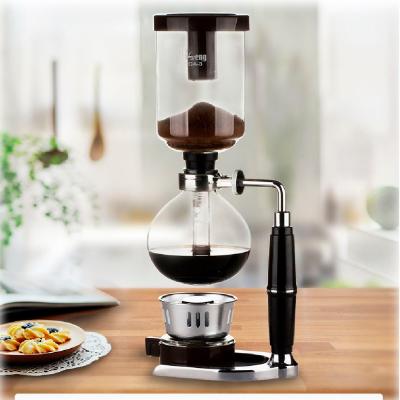 China Home Type Car Styling Siphon Coffee Maker Tea Siphon Pot Vacuum Glass Coffee Maker Machine for sale