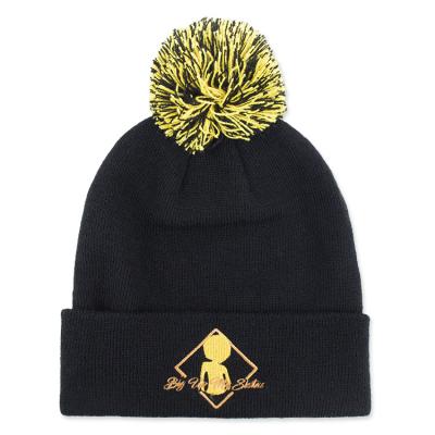 China Wholesale Ribbed Beanie Hats Soft Unisex Knitted Beanie Hat Logo Pom Pom Beanies Soft Knitted Beanie Hat for sale