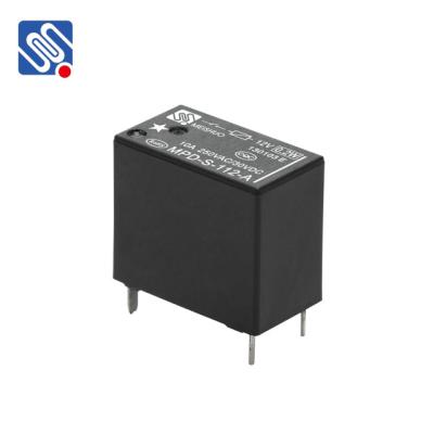 China Meishuo MPD-S-112-A 0.2W 10A Mini10A 250VAC rele 12vdc 24v general purpose 4 pin pcb relay à venda