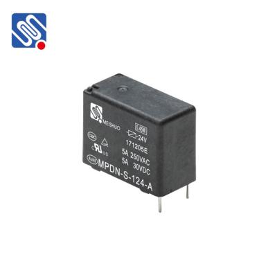 Κίνα Meishuo MPDN-S-124-A 0.45W 5A 24v high power NO/NC pcb sealed 1A 4pin 250vac relay προς πώληση