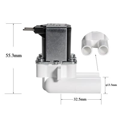 中国 Meishuo FPD180C6 normal DC12V 24V 36V food grade plastic solenoid valve for coffee maker 13.5mm outlet solenoid valve 販売のため