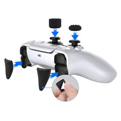 China Protector Game Controller 8 In 1 Set Extras L2 R2 Game Trigger Buttons Analog Thumbstick Grip For PlayStation 5 Controller PS5 For PS5 Gamepad for sale