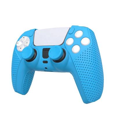 China New Silicone Case Anti Slip Silicone Case With 2 Thumb Grips Soft Protective Skin Cover For PS5 Controller Joystick TP5-0559 for sale