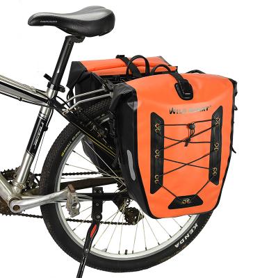 China Modern WILD HEART Bicycle Pannier Bag, Waterproof Bike Bag, 25L Bike Side Storage Bag with Adjustable Hooks for Bike Cycling Touring for sale