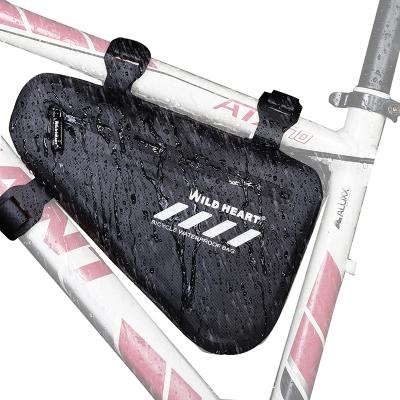 China Bicycle Frame Modern WILD HEART Waterproof Storage Bag, Thoughtful Bicycle Triangle Handlebar Bag, Tube Top Bag, Belt Adjustab Type for sale