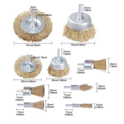 China Brass /nylon/abrasive wire ect sell well new type wire polishing brush special shaped polishing brush for sale