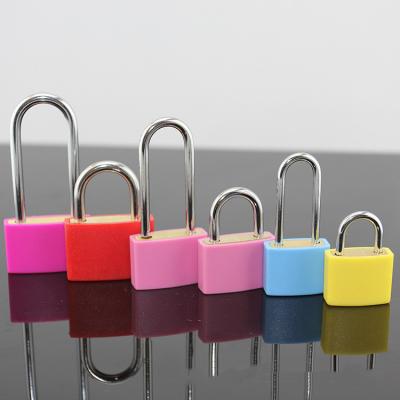 China color key padlock padlock custom 20mm small padlock with colorful ABS cover for travel 23mm 33mm 43mm for sale