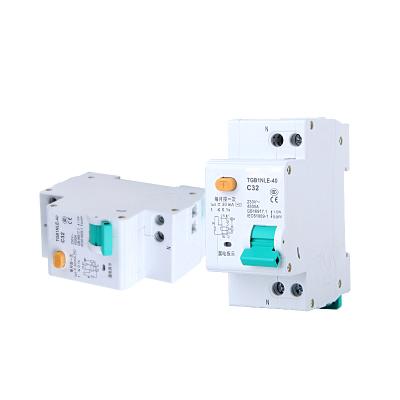 China TENGEN TGB1NLE-40 Leakage Protection Circuit Breaker Type C Double Inlet and Outlet for sale