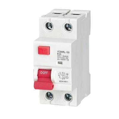 China YCB9RL-100 Series 	Residual Current Circuit Breaker  Mini Electric Mcb Circuit Breaker for sale