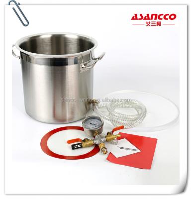 China Suction air 6L/12L/17L/27L vacuum chamber for degassing resin for sale