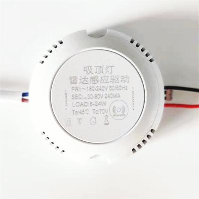 China 3.8G Microwave LED Ceiling Light Radar Induction Power Supply Induction Drive Radar Drive for sale