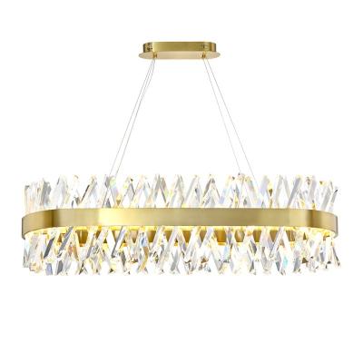 China Nordic Creative Postmodern Light Luxury LED Crystal Chandelier High-end High-efficiency Bedroom Lamp Hotel Villa Restaurant for sale