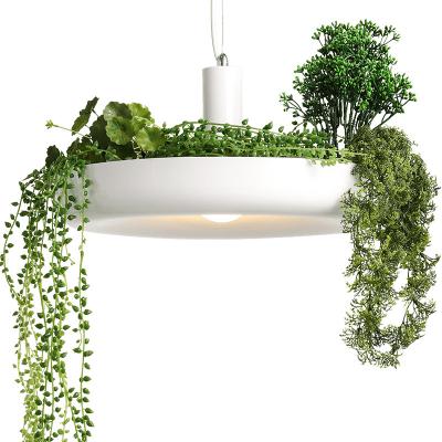 China Beautiful Decorative Hanging Pendant Lighting With Cool Plant Aluminum Shade LED Bulb for sale