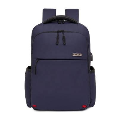 China Wholesale With Logo USB Custom Durable Business Travel Waterproof Gray Oxford School Bag Cheap Student 15.6 Inch Laptop Backpack With USB for sale