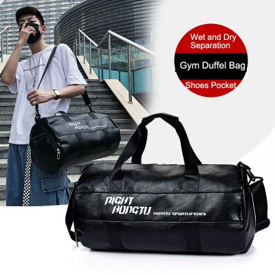 China Waterproof Gym Duffel Bag Gym Duffel Bag Divider Sports Travel Dry and Wet Bag with Shoes Compartment for sale