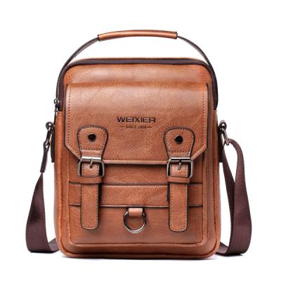 China Fashionable Hot Sale Leather Men Sling Bag Leisure Cross - Body Men Messenger Bag for sale