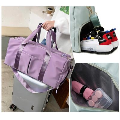 China Colorful Foldable Bolsa Duffel Bag Men Duffel Bag Women Travel Duffel Bag Waterproof Wet Dry Divider Yoga Gym Sports Travel Bag for sale