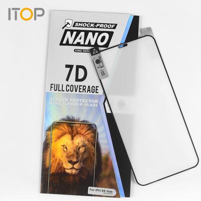 China ITOP Mobile Phone Screen Protector 9H Flexible Glass Nano Protective Film For iPhone X XS XS Max XR 11 12 Series for sale