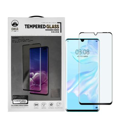 China Full Glue DIKA Full Glue Curved Tempered Glass Screen Protector For Huawei P30 Pro for sale