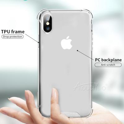 China Circle the corners of each edge four airbag pad drops phone case screen protector for iphone X case for sale