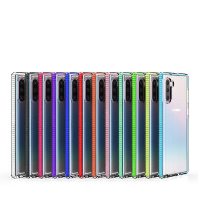 China Soft Clear TPU+TPE Phone Case For Samsung Note 10 S10e S10 S20 Plus A70 A50 A71 A51 Case For iPhone 11/11 Pro Case for sale