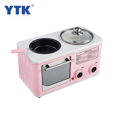 China Hotel 1200W Multifunctional Breakfast Machine Electric Pan Hot Pot Boiler Food Frying Oven Toaster Sandwich Omelette Steamer for sale