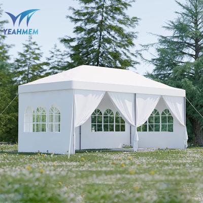 China Water Proof 10 x 20ft Party Wedding Outdoor Trade Show Events Waterproof Patio Shelter Easy Pop Up Canopy Tents With Sidewalls for sale