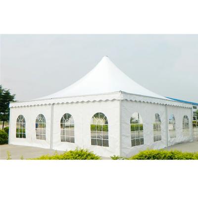 China Large Custom Water Proof Pagoda Party Outdoor Glamping Tents Wedding Trade Show Tent UV Resistance 10x10m for sale