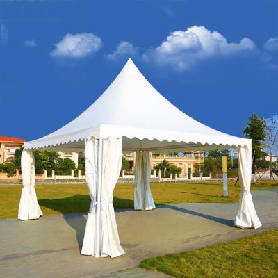 China Outdoor Marquee UV Waterproof Luxury Event Exhibition PVC Canopy Glamping Resistance Pagoda Tents Trade Show Tent For Sale for sale