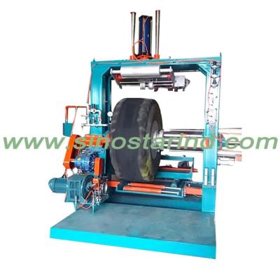 China OTR/Agriculture tire factory manufacture used OTR tire machine OTR recovery pad giant tire retreading polishing retreading equipment for sale