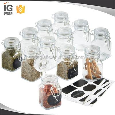 China Viable Square Staple Spice Top Jar 100ml for sale