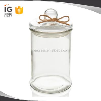 China 150 ml viable 750 ml 1250 ml storage glass jars for tea, glass jars with glass lids for sale