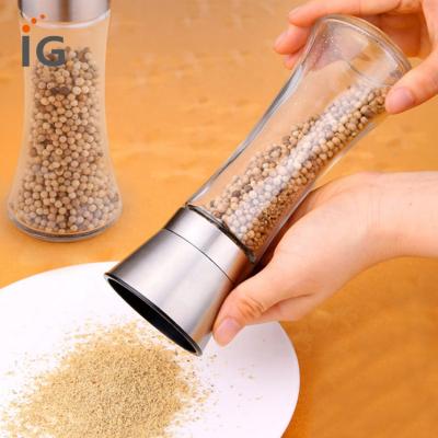 China Sustainable Wholesale Brushed Stainless Steel Pepper Mill and Salt Mill for sale