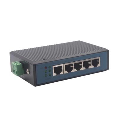 China OEM stackable switch 5 port industrial Ethernet poe switch with din rail mount installation for sale