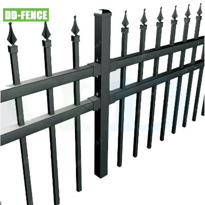 China Wholesale And Low Price Easily Assembled Black Powder Painted Used Aluminum Fencing for sale